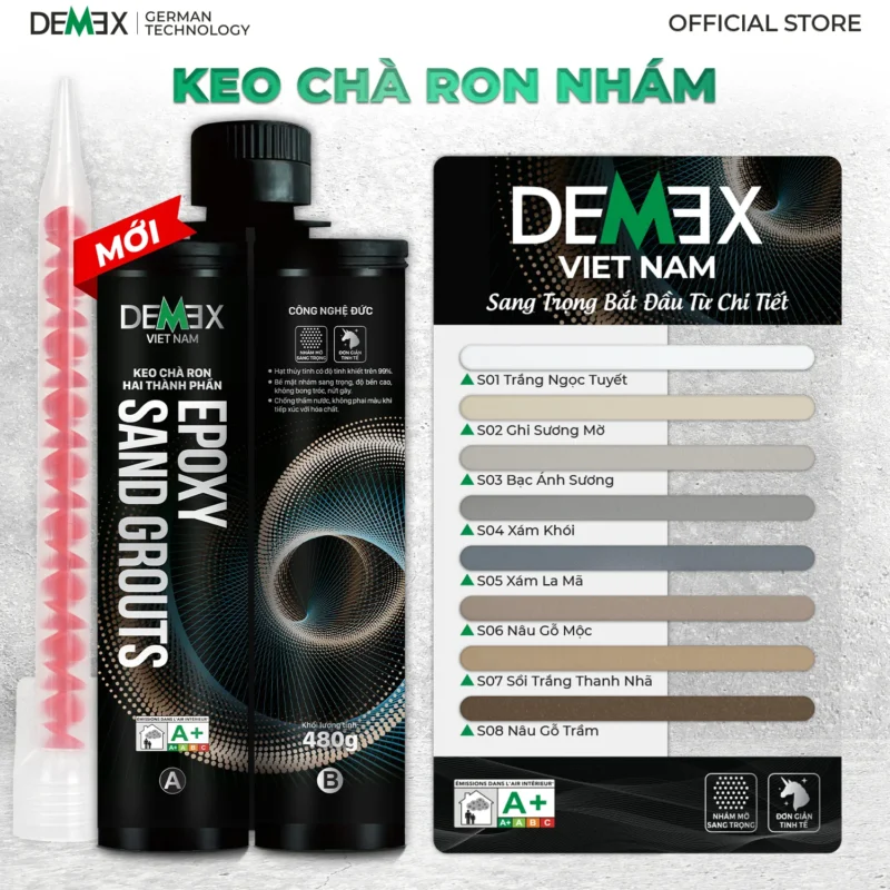 Keo chà ron Demex dòng nhám - hình ảnh sản phẩm thực tế