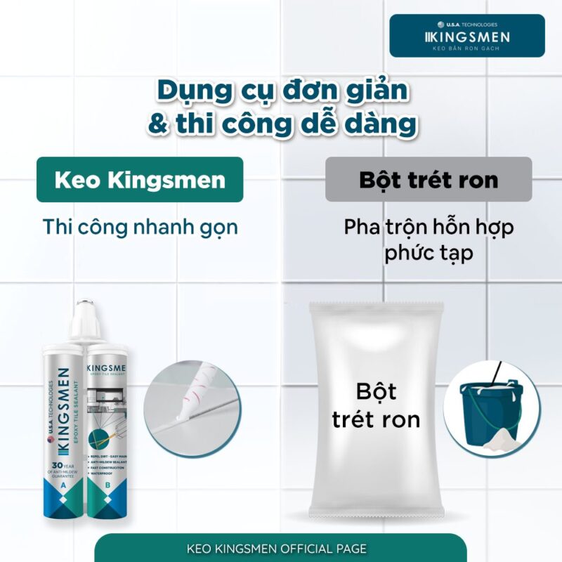 Nên làm ron epoxy ngay từ lúc xây nhà để tiết kiệm chi phí về sau