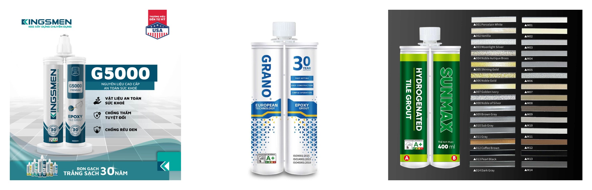 Keo chà ron loại nào tốt - các loại keo chà ron phổ biến trên thị trường